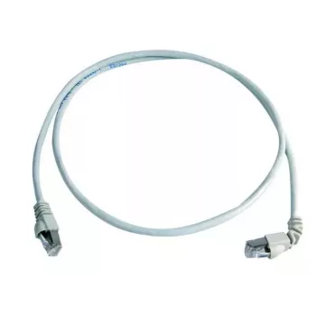 Netzwerkkabel Telegärtner Cat.7 MP8 FS 600 LSZH 1,0 m 1x90-Grad-Winkel Grau