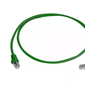 Netzwerkkabel Telegärtner Cat.7 MP8 FS 600 LSZH 0,5m Grün