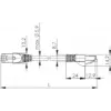Netzwerk-Patchkabel Telegaertner Cat6a SF/UTP (S-FTP) 0,25 m, RJ45–RJ21, Nickel-Kontakte, grau