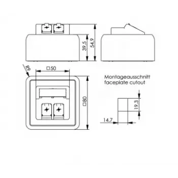 Steckdose Telegärtner H02000A0092 Weiß