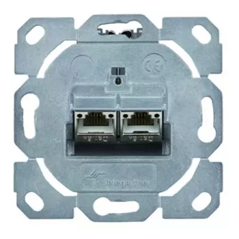 RJ-45-Steckdose Telegärtner J00020A0529 Metallic 2 Module Kategorie 6a