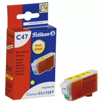 Tintenpatrone Pelikan C47 Gelb – pigmentierte Tinte, Einzelpackung (1 Stück)
