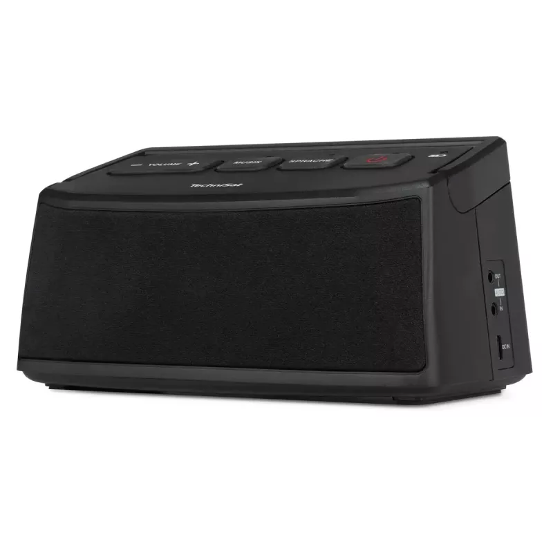 Tragbarer Stereo-Lautsprecher TECHNISAT ISIBOX 1 — 4 W RMS, kabelgebunden & kabellos, integrierter Akku, USB-C, schwarz