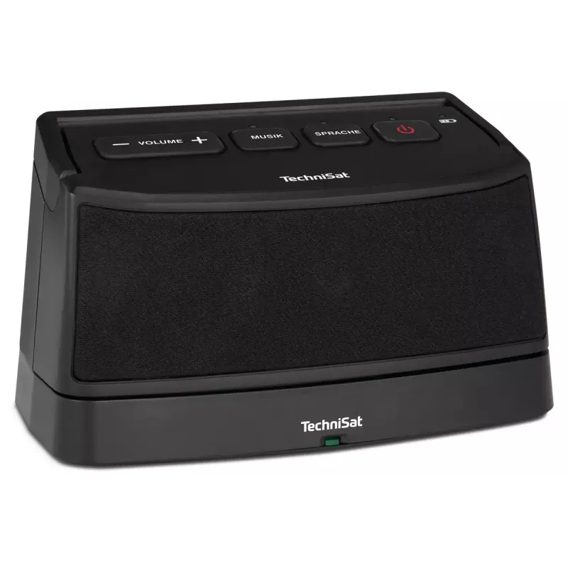 Tragbarer Stereo-Lautsprecher TECHNISAT ISIBOX 1 — 4 W RMS, kabelgebunden & kabellos, integrierter Akku, USB-C, schwarz