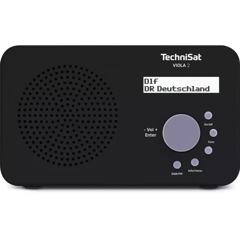 Tragbares Radio TECHNISAT VIOLA 2 – DAB+ & FM, LCD-Anzeige, 1 W, 3,5 mm Klinke, Schwarz