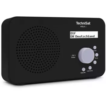 Tragbares Radio TECHNISAT VIOLA 2 – DAB+ & FM, LCD-Anzeige, 1 W, 3,5 mm Klinke, Schwarz