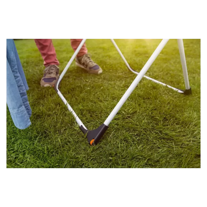Bodenstehender Wäscheständer VILEDA Doble 157246 — Aluminium & Stahl, 22 m Trockenfläche, faltbar, 209 cm Länge