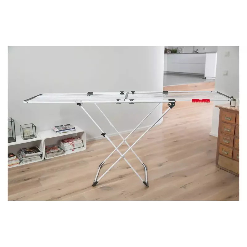 Bodenstehender Wäscheständer VILEDA Doble 157246 — Aluminium & Stahl, 22 m Trockenfläche, faltbar, 209 cm Länge