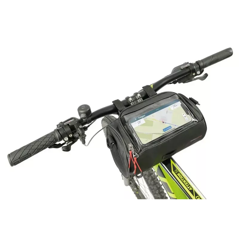 Fahrradtasche TROIKA BKB30/BK Front 4 L Nylon PVC Tarpaulin Schwarz