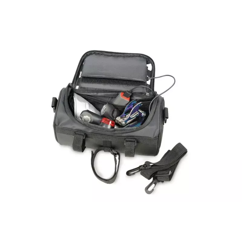 Fahrradtasche TROIKA BKB30/BK Front 4 L Nylon PVC Tarpaulin Schwarz