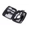 Make-up-/Maniküre-Etui TROIKA CBO11/BK Schwarz Leder Samt 160x220x50mm