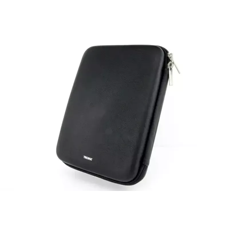 Make-up-/Maniküre-Etui TROIKA CBO11/BK Schwarz Leder Samt 160x220x50mm