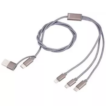 USB-C zu USB-A Ladekabel TROIKA CBL30/GY, 1 m, grau
