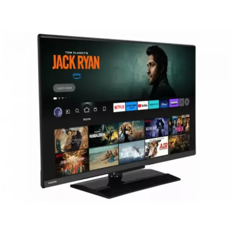 Toshiba 32LV3F63DA 32 Zoll (81,3 cm) Full HD DLED Smart TV, 1920×1080, 250 cd/m², DVB-C/DVB-S2/DVB-T2, Schwarz