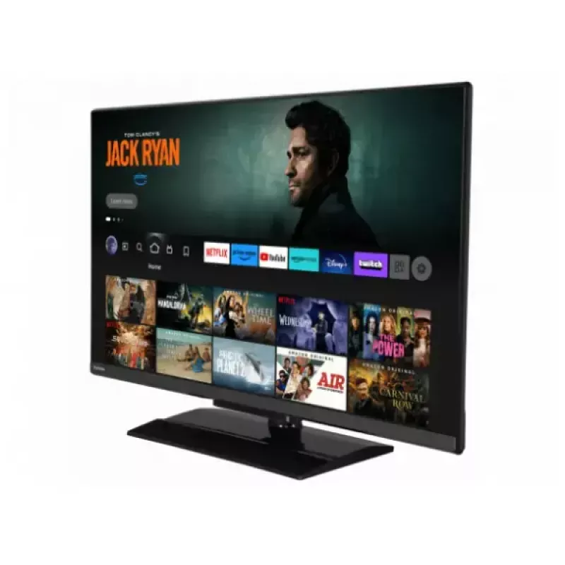 Toshiba 32LV3F63DA 32 Zoll (81,3 cm) Full HD DLED Smart TV, 1920×1080, 250 cd/m², DVB-C/DVB-S2/DVB-T2, Schwarz