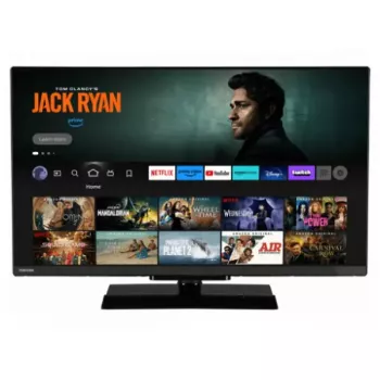Toshiba 32LV3F63DA 32 Zoll (81,3 cm) Full HD DLED Smart TV, 1920×1080, 250 cd/m², DVB-C/DVB-S2/DVB-T2, Schwarz