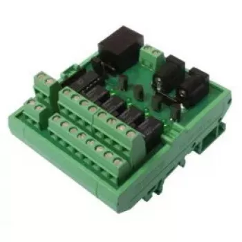 Relaisbox serieller Konverter/Repeater/Isolator, ONLINE USV-Systeme CON_R_AUX, 12 V, 500 mA, 68×45×78 mm, 0,1 kg, schwarz/grün