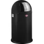 Mülleimer WESCO Pushboy Jr. 22 L mattschwarz, Push-Open-Deckel, kompakter Kücheneimer