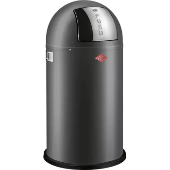 Abfalleimer Wesco Kickmaster Soft Graphite Matt 112769 — pedalbetriebener Stahleimer, 20–25 L