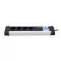 Power Extension Olympia MS 2500 1,5 m 5 AC-Steckdosen Innenbereich Schwarz Silber