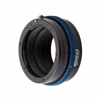 Kamera-Objektivadapter Novoflex NEX/PENT – Bajonettadapter für Sony NEX auf Pentax K, schwarz/blau