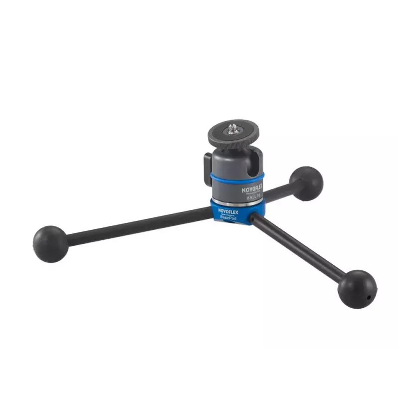 Stativ Novoflex BasicPod Mini für Digital-/Filmkameras Schwarz Blau