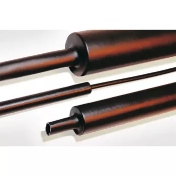Schrumpfschlauch HellermannTyton 323-20080, schwarz, 1 m Länge, passend für 2–8 mm Durchmesser, Packung mit 240