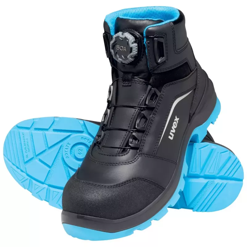 Sicherheitsstiefel Uvex xenova BOA S1P Unisex Erwachsene Schwarz Blau Leder PU
