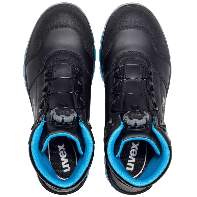 Sicherheitsstiefel Uvex xenova BOA S1P Unisex Erwachsene Schwarz Blau Leder PU