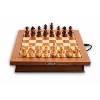 Schachbrett Millennium M843 Desktop Einteiliges Brett 32x32 cm