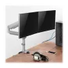 Tripp Lite (EATON) DDR1732DAL Dual-Gasdruckarm-Monitorhalterung, für 13–34 Zoll Bildschirme, Klemm- oder Durchgangsbefestigung, USB- & Audioanschlüsse, Silber