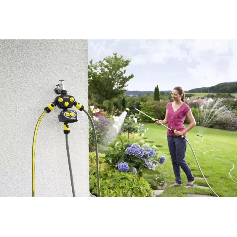 Mechanischer Bewässerungs-Timer Kärcher WT 4.000 Schwarz Gelb