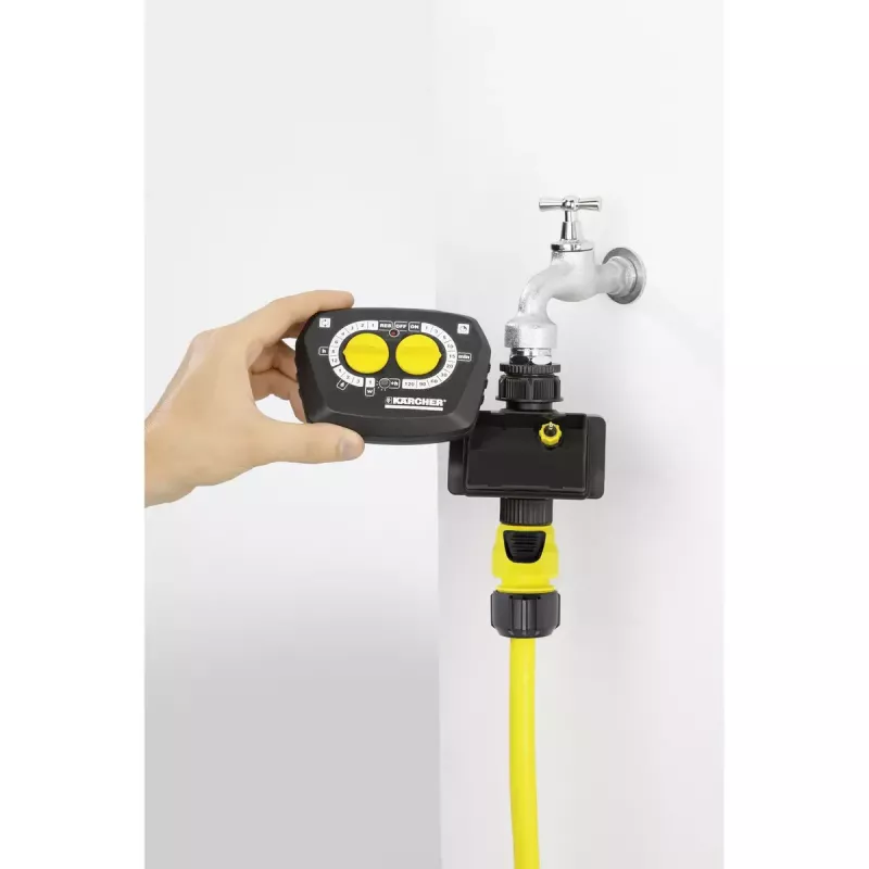 Mechanischer Bewässerungs-Timer Kärcher WT 4.000 Schwarz Gelb