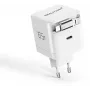 GaN-Ladegerät 65W von RealPower, 65 Watt, zwei USB-C-Anschlüsse, weiß