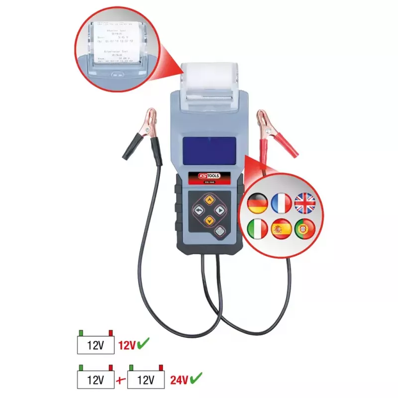 Batterietester KS Tools 550.1646 Schwarz Blau 1,5 kg