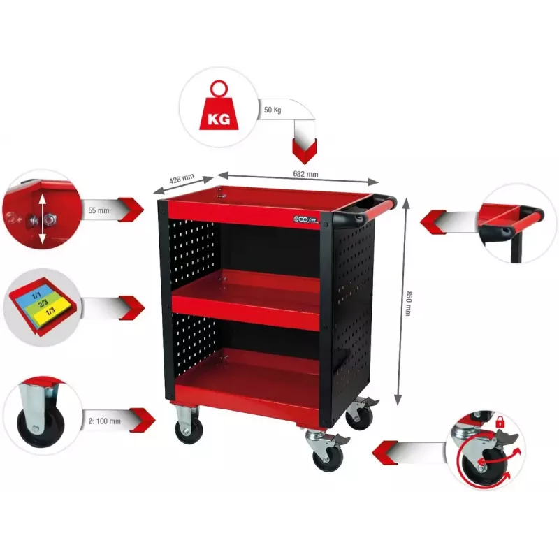 Werkzeugkoffer KS Tools 890.0006 350x250x130 mm