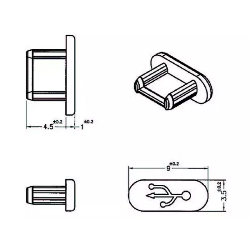 Buchsen-Schutzkappe USB Micro-B DeLOCK 64007