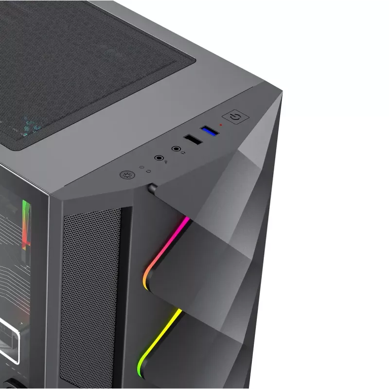 Hyrican GAMEMAX Diamond BK 7795 PC — AMD Ryzen 5 5500, 16 GB DDR4, 1 TB SSD, NVIDIA GeForce RTX 5050, Windows 11 Home, Schwarz
