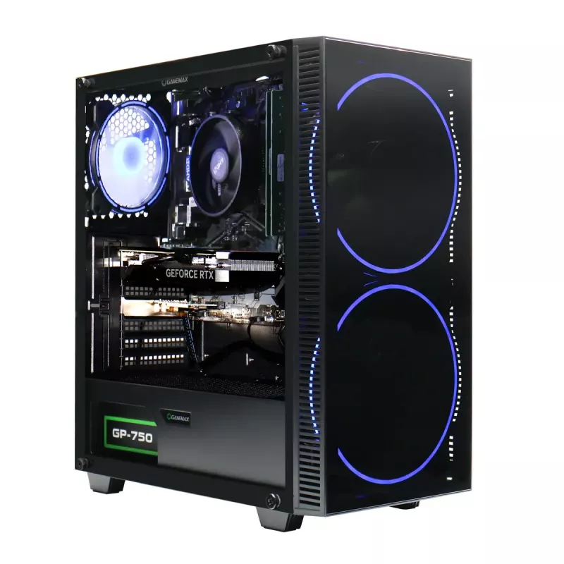 Desktop-PC Hyrican GAMEMAX Schwarz Hole 7811 — Intel Core i5-14400F, 16 GB DDR5, 1 TB SSD, GeForce RTX 5060 Ti, Windows 11