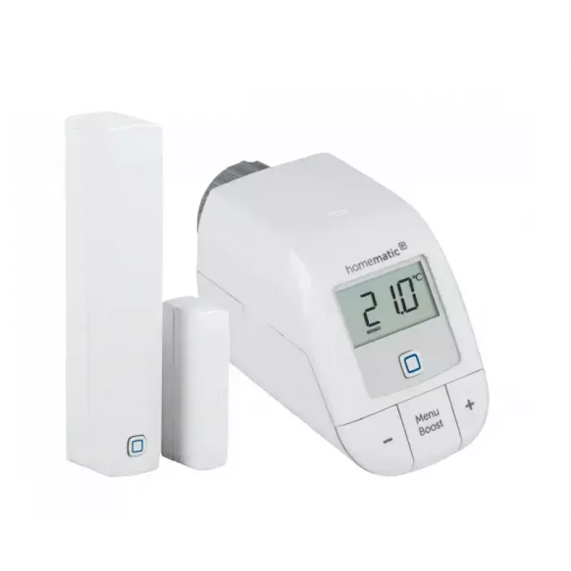 Homematic IP HmIP-SK9 Starter Set Heizen easy connect (Basic-Heizkörperthermostat + Fenster-/Türkontakt)