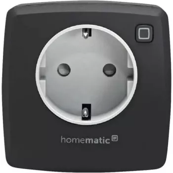 Smart-Stecker eQ-3 Homematic IP 161599A0, innen, Anthrazit, Kunststoffgehäuse, 70×70×39 mm