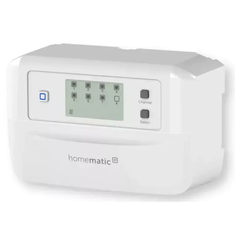 Fußbodenheizungsregler 8-Kanal motorisch, eQ-3 Homematic IP, digitaler Thermostat (RF, AC 230 V)