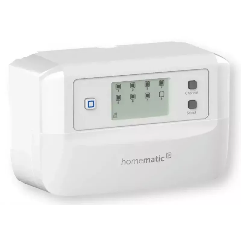Fußbodenheizungsregler 8-Kanal motorisch, eQ-3 Homematic IP, digitaler Thermostat (RF, AC 230 V)