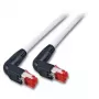 Netzwerkkabel EFB Elektronik RJ45 90°S/STP Cat6 RJ-45 Cat7 3 m Grau