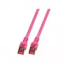 Netzwerkkabel EFB Elektronik RJ45 S/FTP Cat.6 10m Magenta