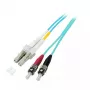 Lichtwellenleiterkabel EFB Elektronik O0313.7 7,5 m OM3 LC–ST Vollduplex türkis