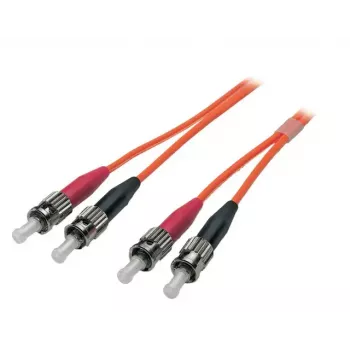Glasfaserkabel EFB Elektronik O6023.7 — 7 m, OM1 (62,5 µm), ST–ST, orange