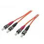 Glasfaserkabel EFB Elektronik O6023.7 — 7 m, OM1 (62,5 µm), ST–ST, orange