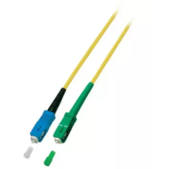 Glasfaserkabel EFB Elektronik O0928.3, OS2, SC–SC, 3 m, 9 µm, gelb, Vollduplex
