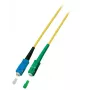 Glasfaserkabel EFB Elektronik O0928.3, OS2, SC–SC, 3 m, 9 µm, gelb, Vollduplex
